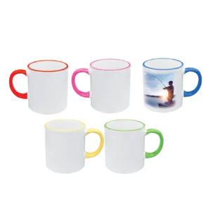 11oz rim handle colour coating mug (cm08(c/wbox))