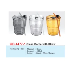glass bottle with straw (gb4477 1)