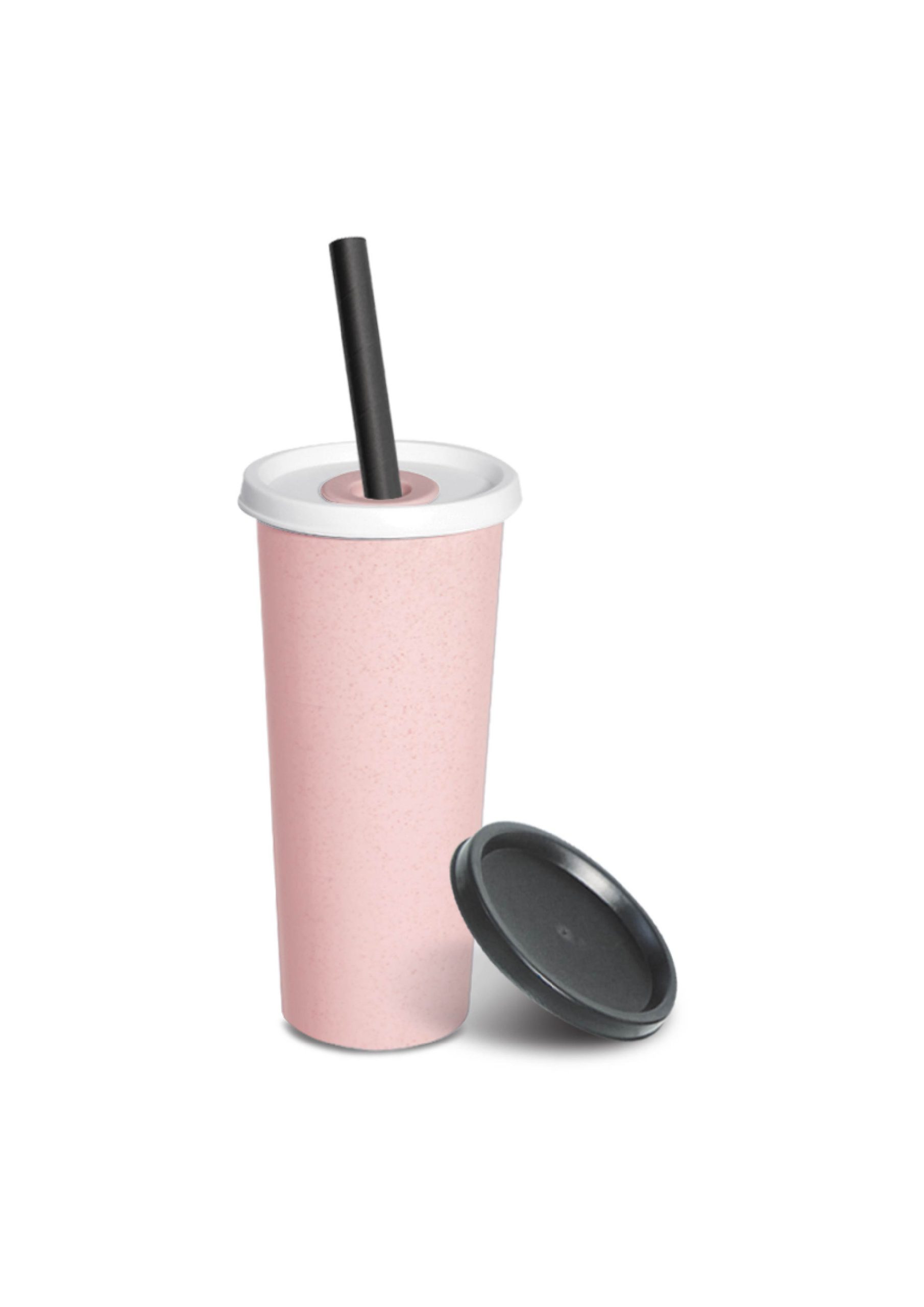 organic wheat fiber mug with straw (opm9349) organic wheat fiber mug with straw (opm9349)