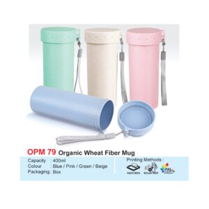 organic wheat fiber mug (opm79)