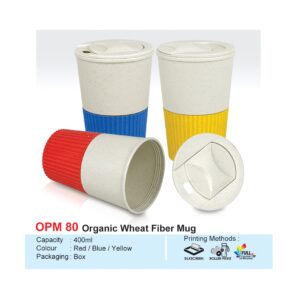 organic wheat fiber mug (opm80)