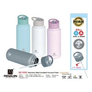 stainless steel insulated vacuum flask [double wall] (qe8383)