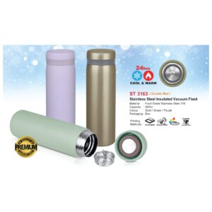 stainless steel insulated vacuum flask (double wall) (st3163(c/wbox))