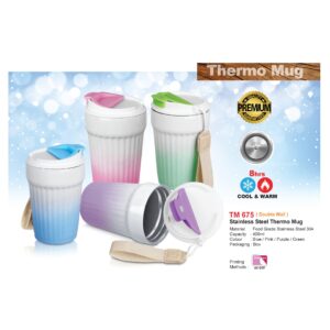 stainless steel thermo mug (tm675)