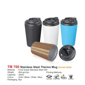 stainless steel thermo mug ( double wall ) (tm700)